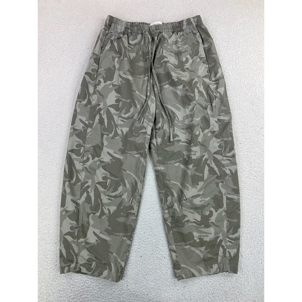Abercrombie & Fitch Jogger Pants Mens Small 29x26 Green Camo Relaxed Fit Stretch
